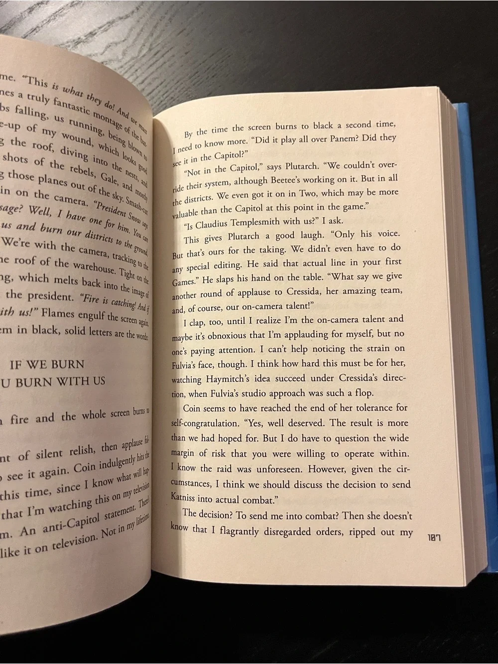 Scholastic Mockingjay Hardcover Book Hunger Games Trilogy Suzanne Collins Blue